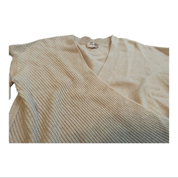 CHARLI Lanie tan sweater pullover V neck XS-small - Picture 7 of 15